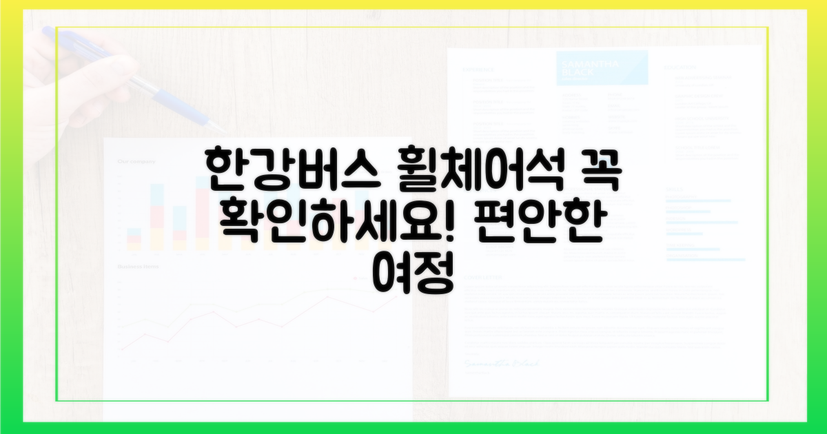 한강버스, 휠체어석 확인하세요!