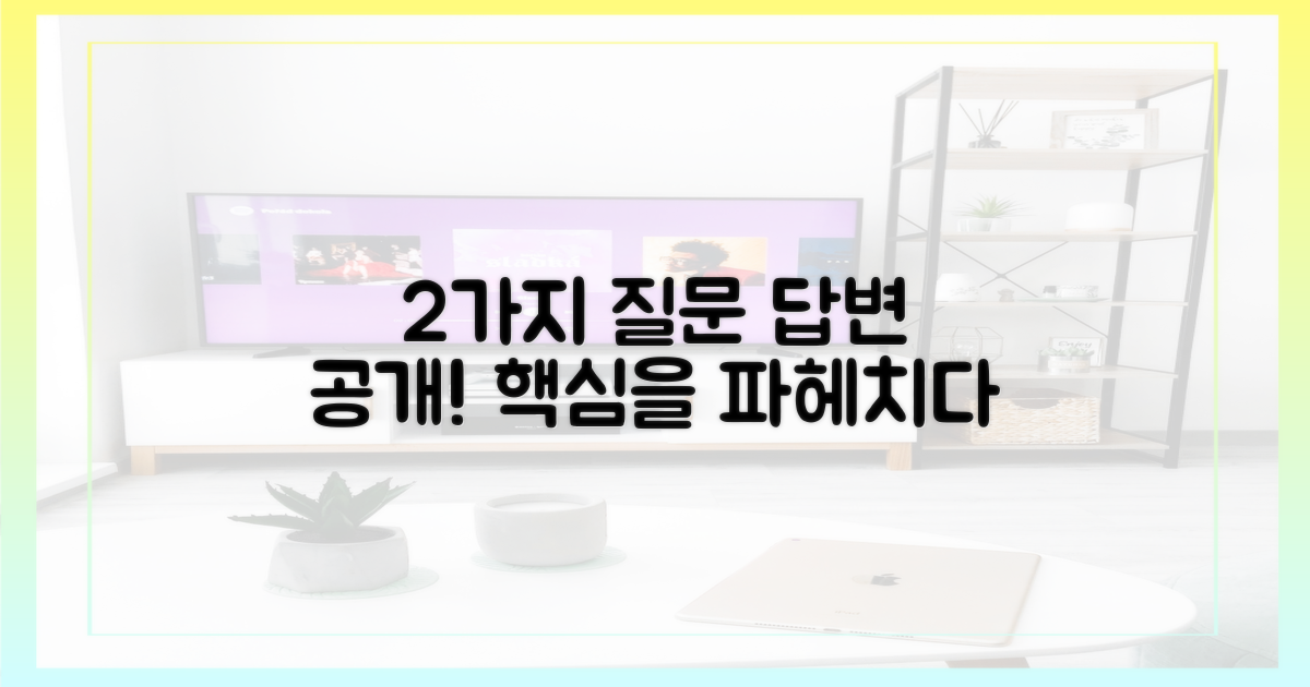 2가지 질문에 답변