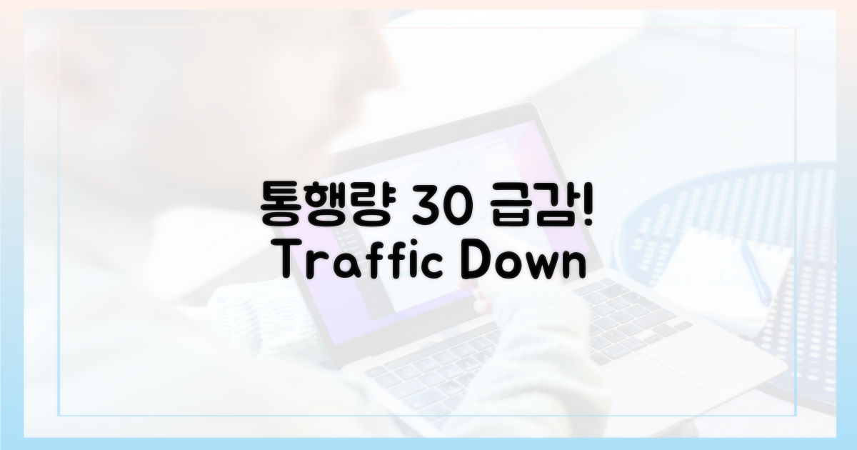 30% 통행량 감소