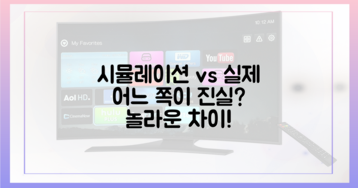 시뮬레이션 vs 실제, 그 차이