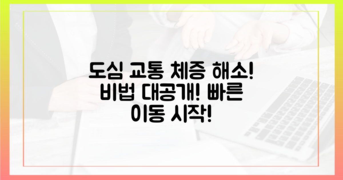도심 교통 체증 해소 효과