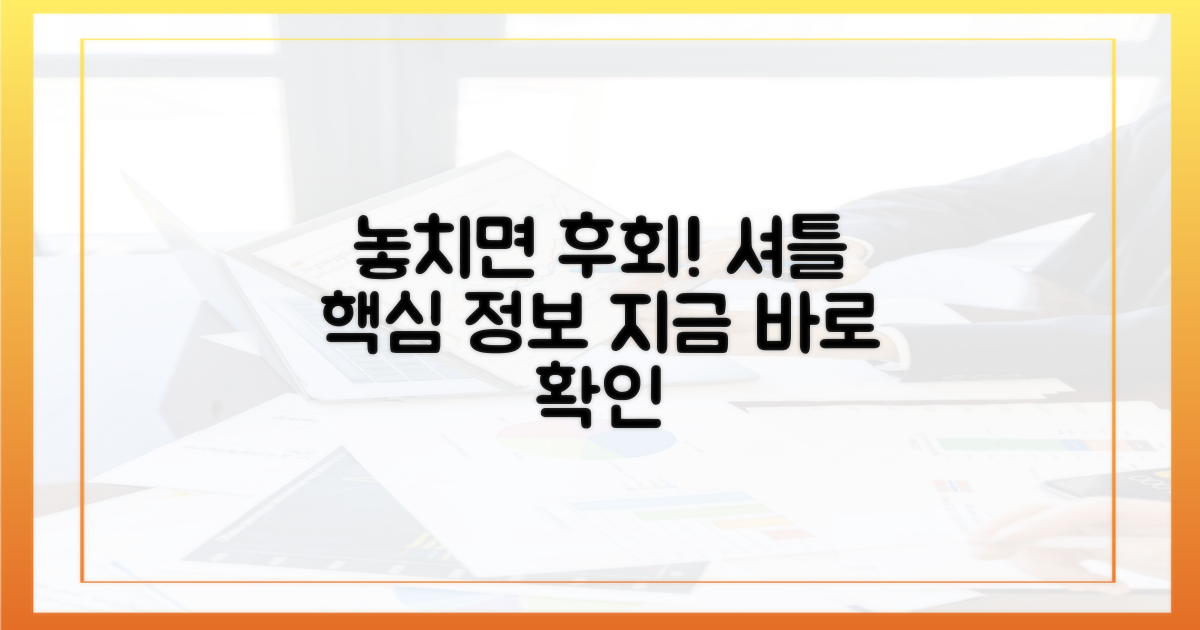 셔틀: 놓치면 후회할 핵심 정보