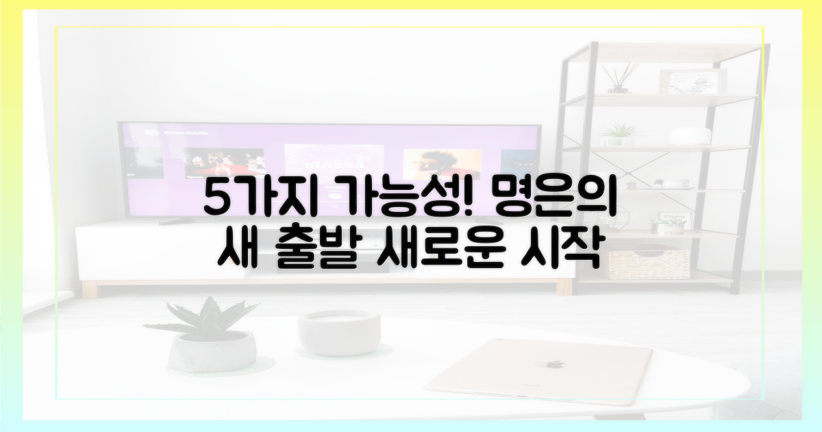 5가지 가능성, 명은의 새 출발