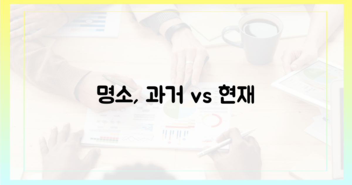 과거와 현재, 명소의 변천사