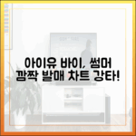 아이유 '바이, 썸머' 진심 통했다! 깜짝 발매 차트 강타