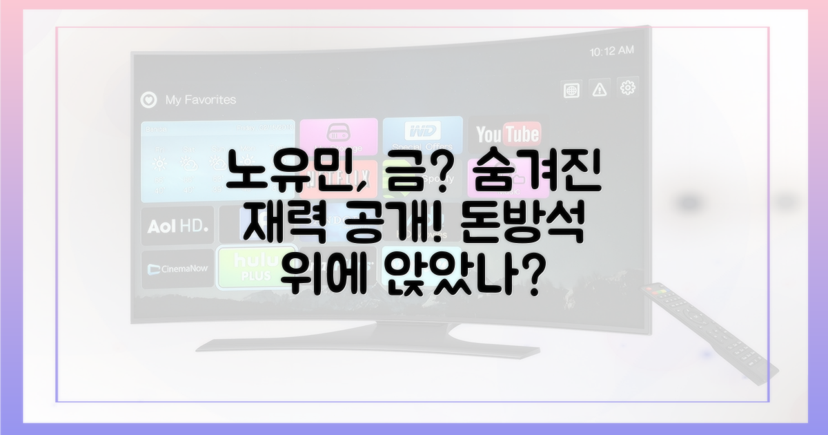 노유민, 금 좋아하나?