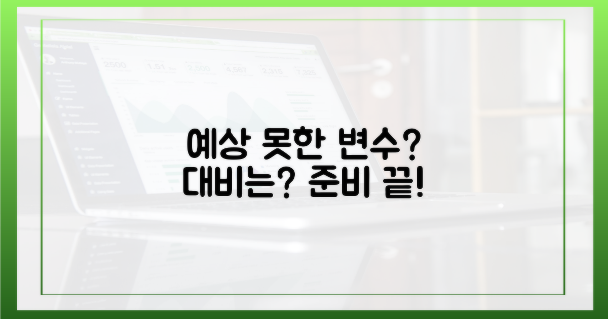 예상치 못한 변수, 대비는?