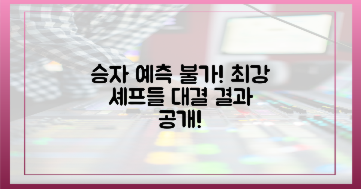 뜨거운 요리 배틀, 그 결과는?