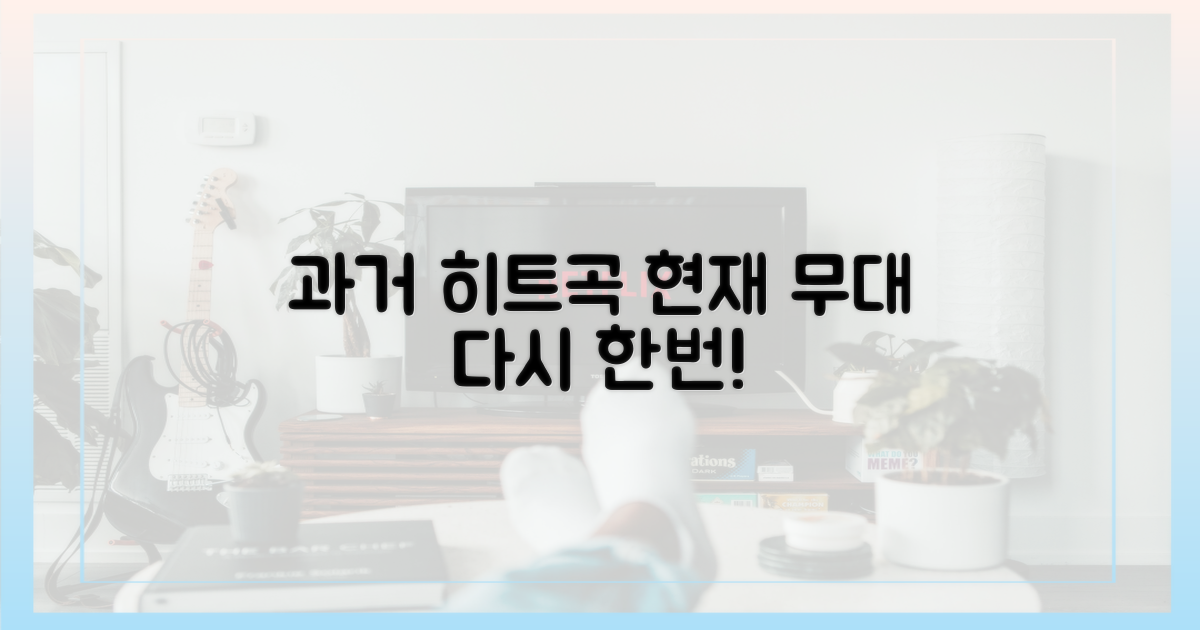 과거 히트곡, 현재 무대 재현