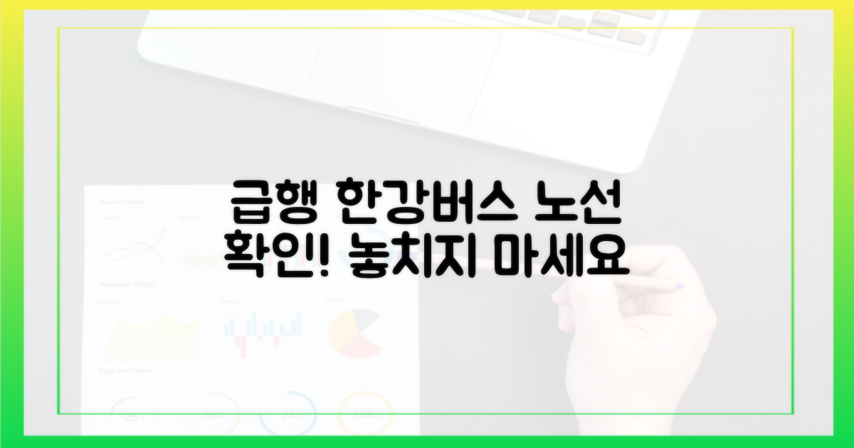 급행 한강버스 노선을 확인하세요