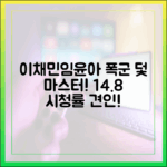 이채민♥임윤아, 폭군 덫 마스터: 14.8% 시청률 견인!