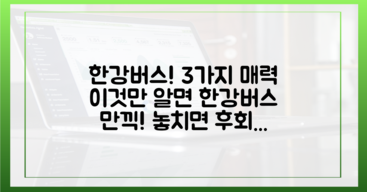 3가지 차별점, 한강버스의 매력
