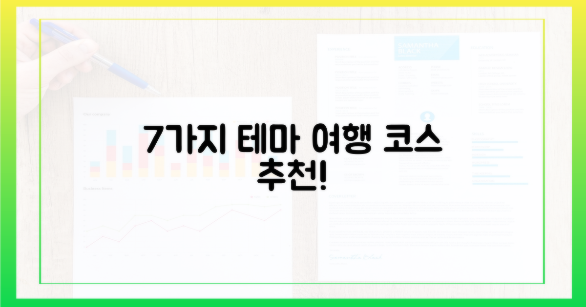 7가지 테마 여행 코스