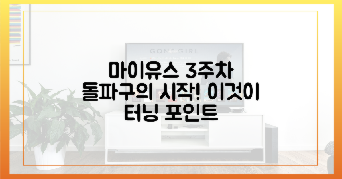 마이 유스' 3주차 터닝 포인트