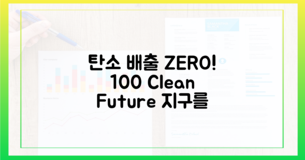 100% 탄소 배출 제로