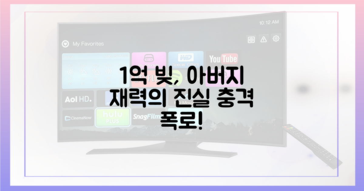 아버지 재력, 1억 빚의 진실을 파헤치세요!