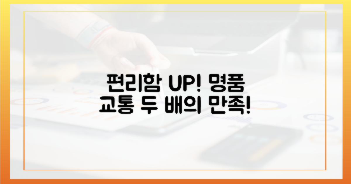 편리함 두 배, 명품 교통