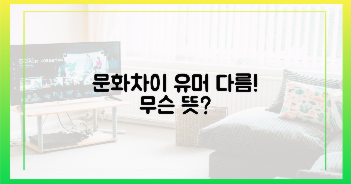 문화적 차이, 유머 코드