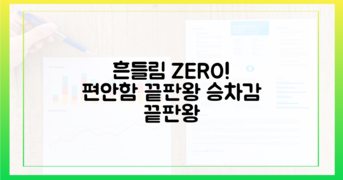 흔들림 없는 승차감, 느껴보세요!
