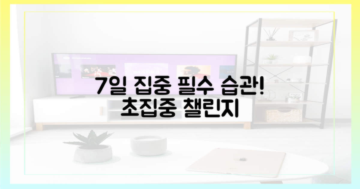 7일간의 집중