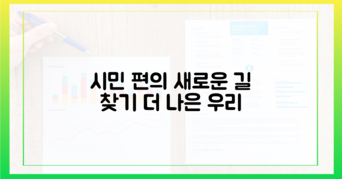 시민 편의, 새로운 길 찾기