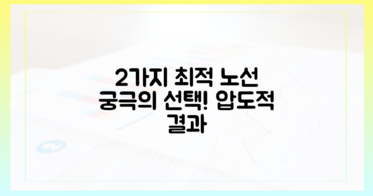 2가지 최적 노선