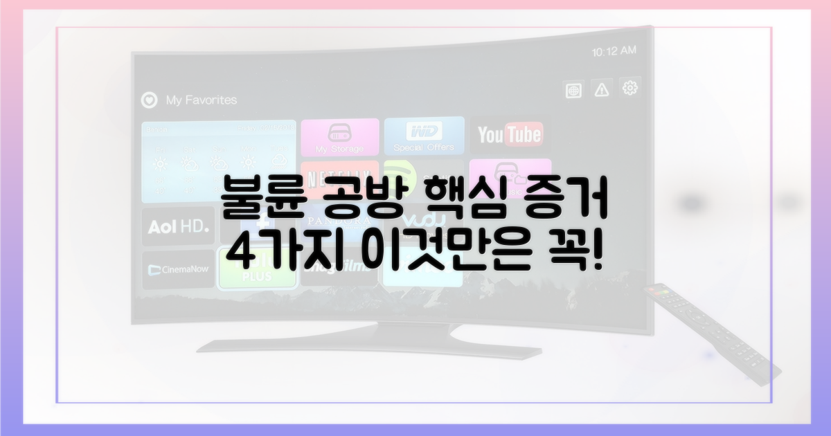 4가지, 불륜 공방의 핵심 증거