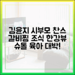 **김윤지 시부모 육아 찬스! 놀라운 갈비찜 조식, 한강뷰 휴식 (슈돌)**