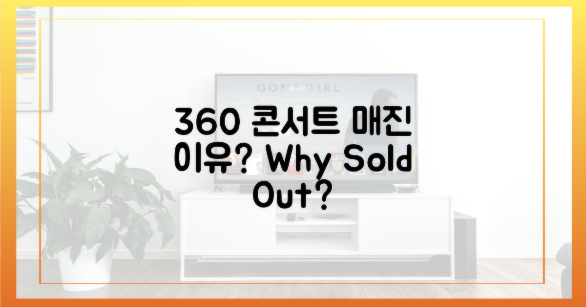 360도 콘서트, 왜 매진 행렬일까?
