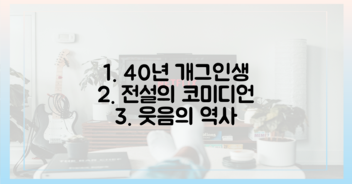 40년 개그 인생 조명