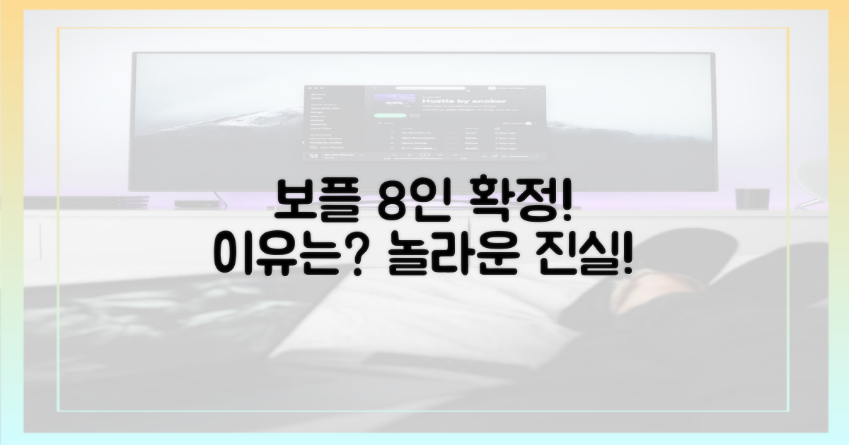 보플, 8인 확정 이유는?
