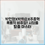 박민영x박희순x주종혁, 폭룡적 비주얼! 컨피던스맨 시청률 탈출 마스터