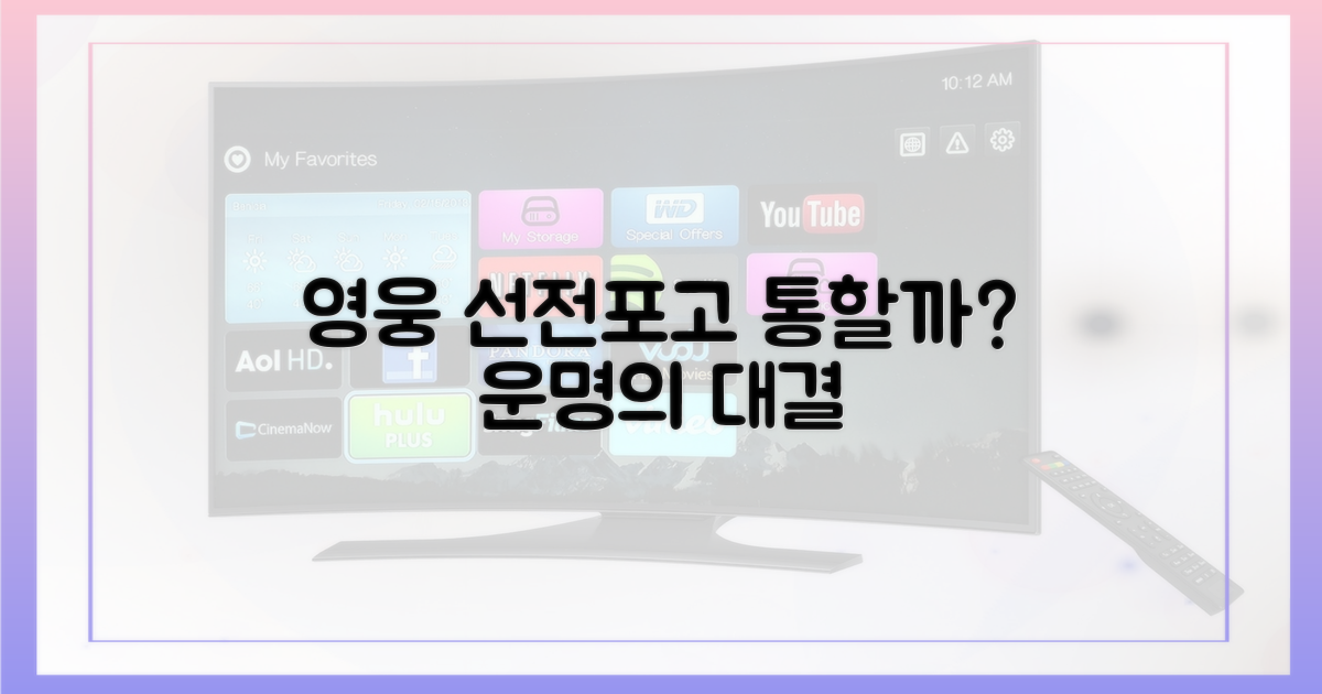 영웅의 선전포고, 통할까?
