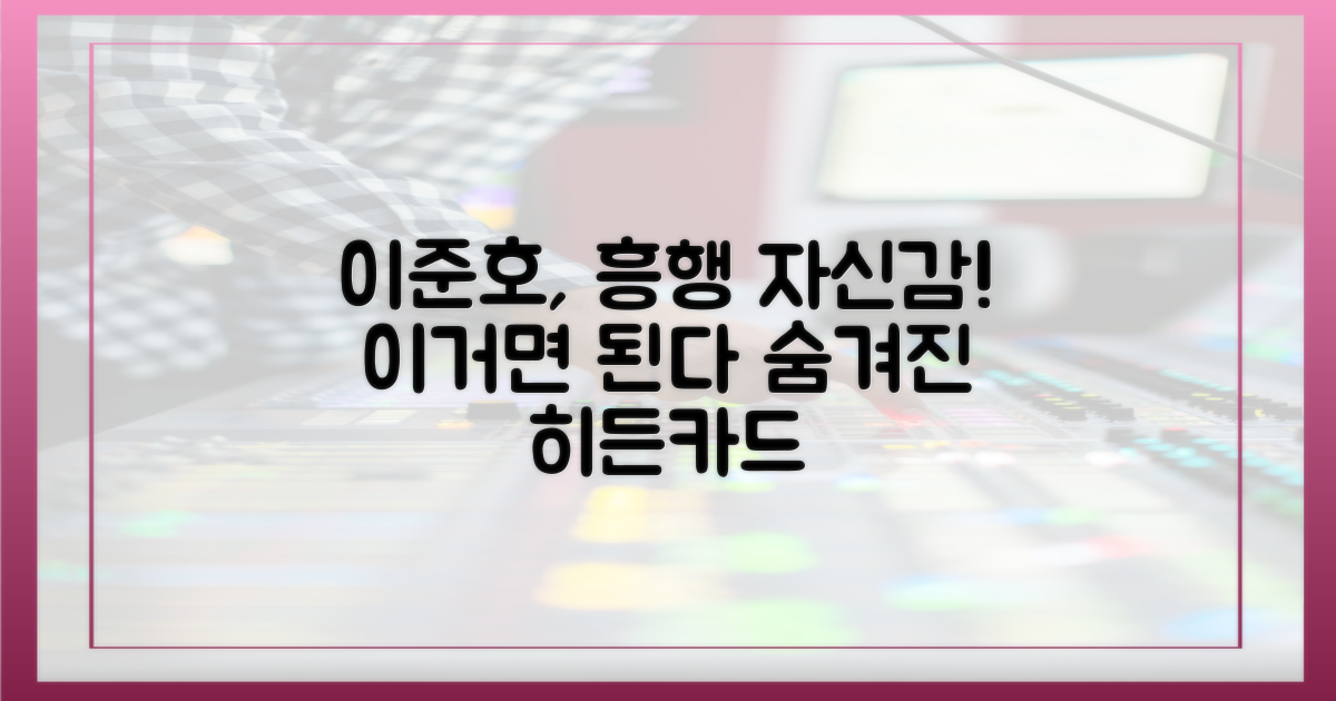 흥행 욕심' 이준호의 자신감
