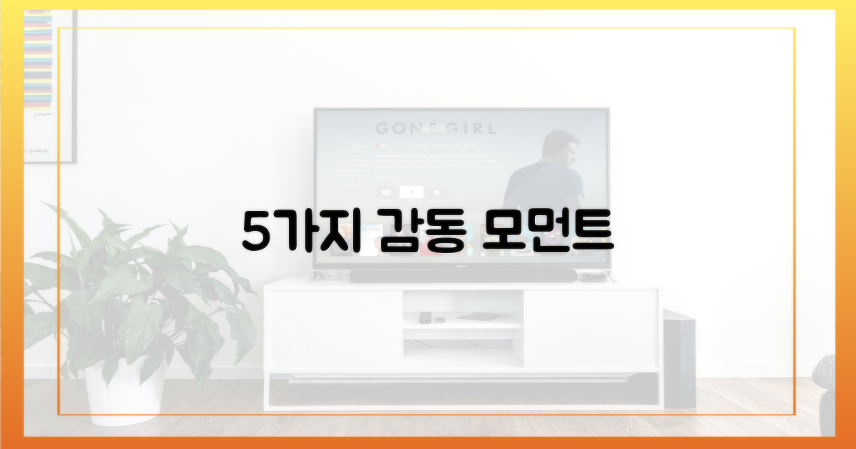 5번의 감동 순간