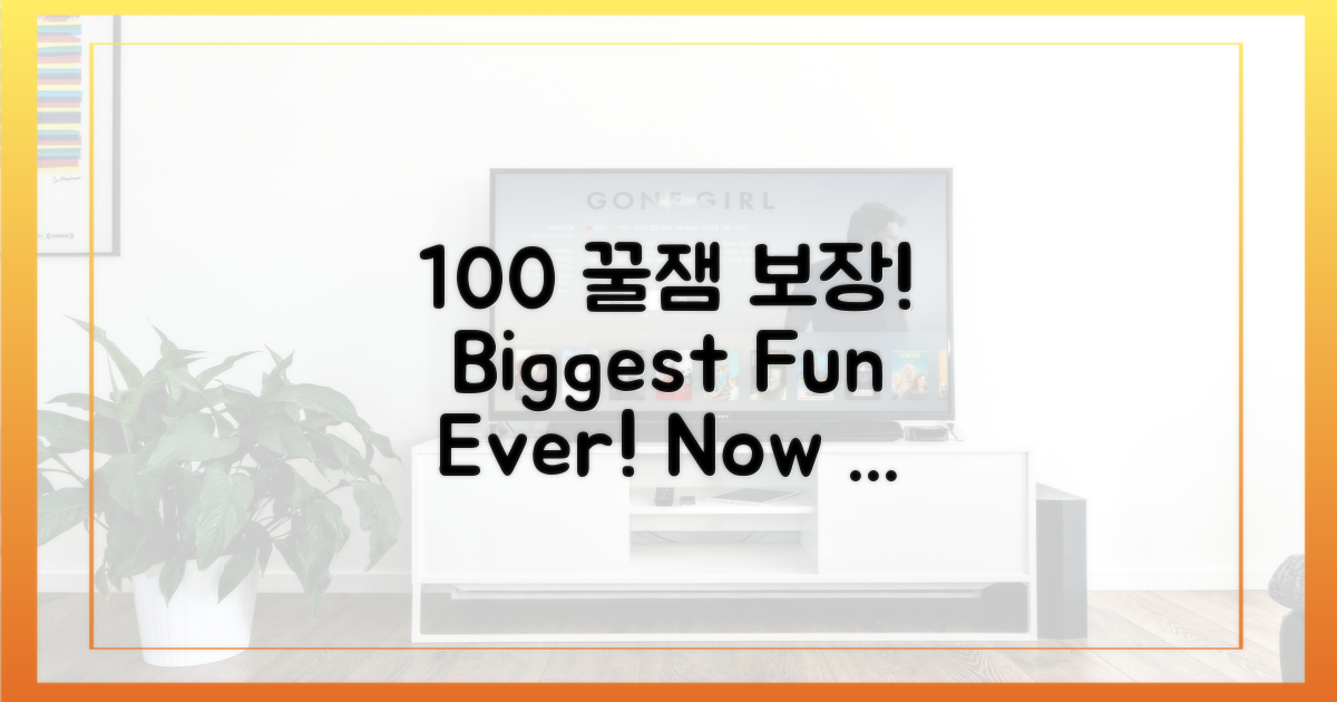 100% 재미 보장