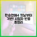 환승연애4" 첫날부터 격변! 시청자 반응 완벽 가이드