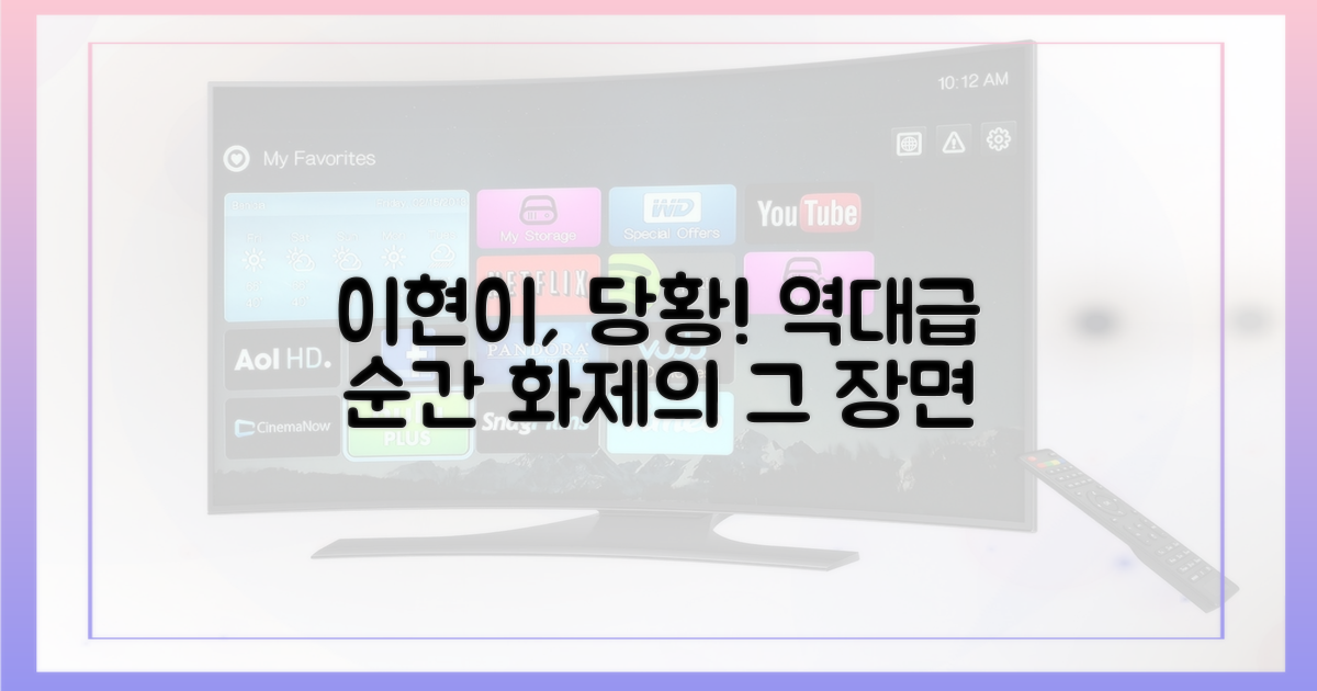 이현이의 당황한 순간