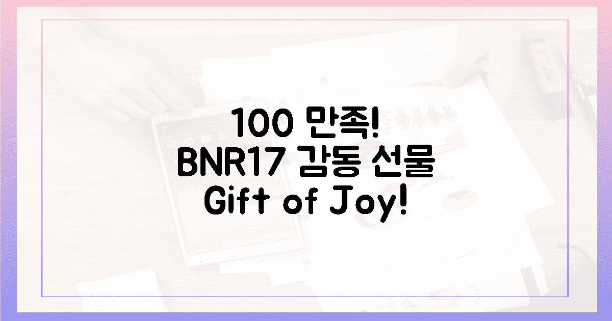 100% 만족! 감동 선물 BNR17