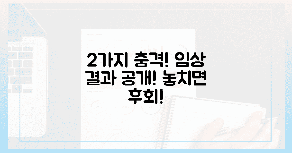 2가지 강력한 임상 결과 공개!