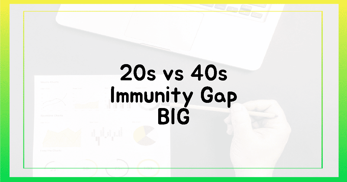20대 vs 40대, 면역력 차이