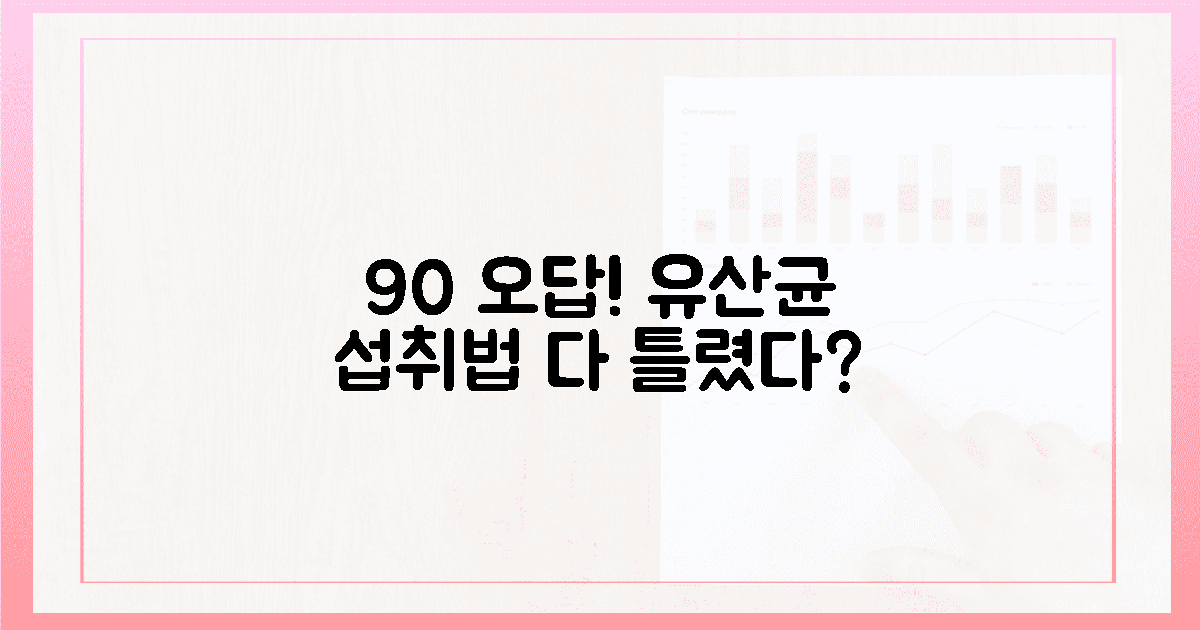 90%가 틀렸다! 유산균, 지금 당신의 섭취법은?