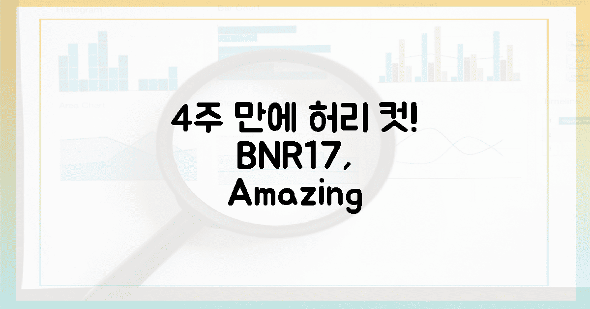 4주 만에 달라진 허리둘레, 놀라운 BNR17 효과