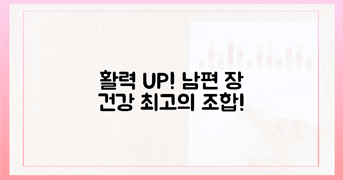 지금 바로! 남편을 위한 최고의 활력 장 건강 조합을 만나보세요.