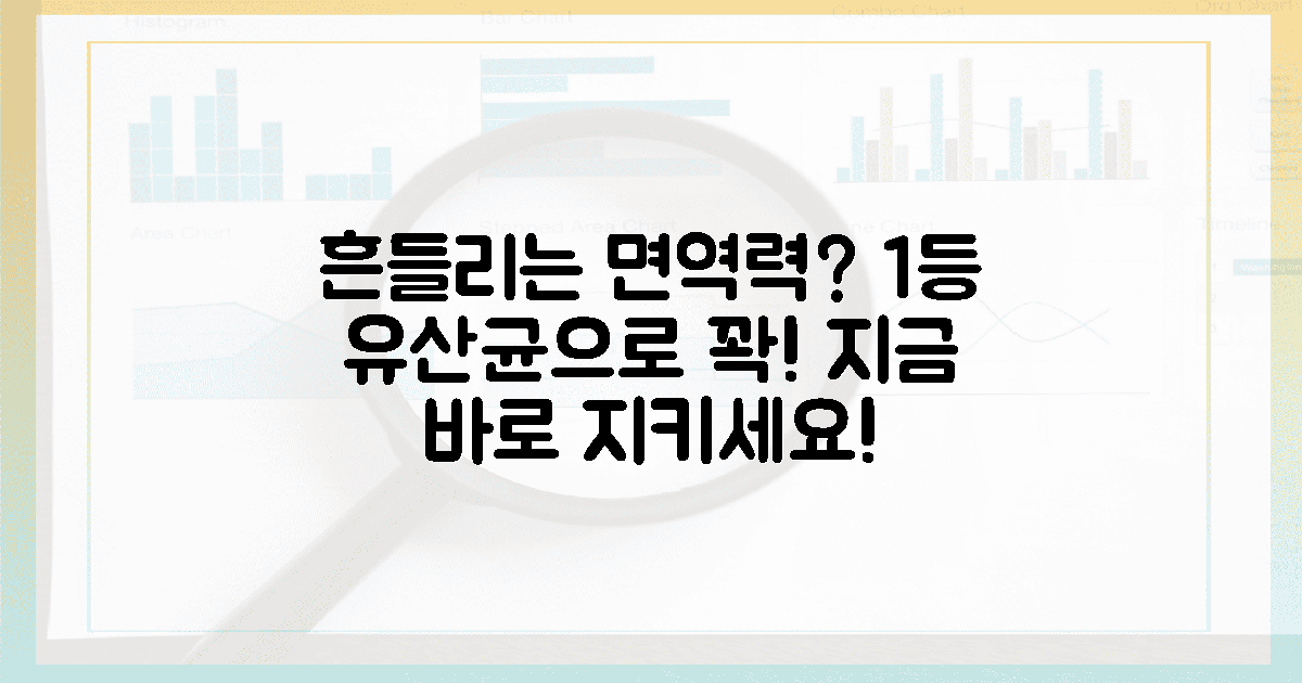 흔들리는 면역력, 1등 유산균으로 지키세요!