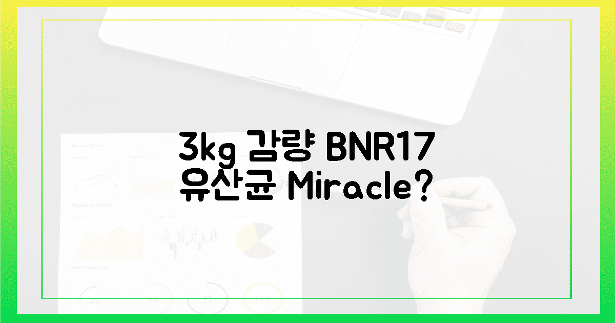 3kg 감량, BNR17 유산균의 기적?