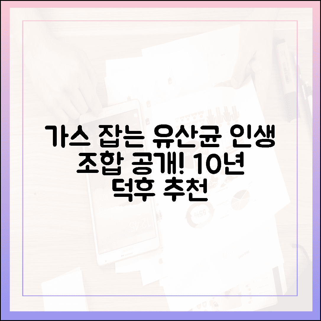 매일 가스 차는 배가 편안해지는 유산균 효능, 10년 차 영양제 덕후가 찾은 인생 조합