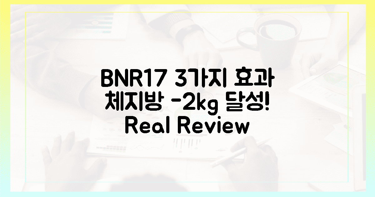 3가지 효과! BNR17, 체지방 -2kg 달성 후기