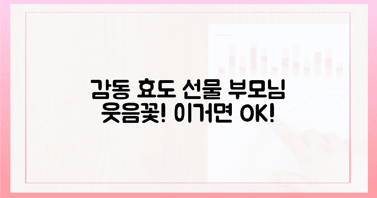 감동의 효도, 이 선물로 부모님 웃음꽃 피울까?