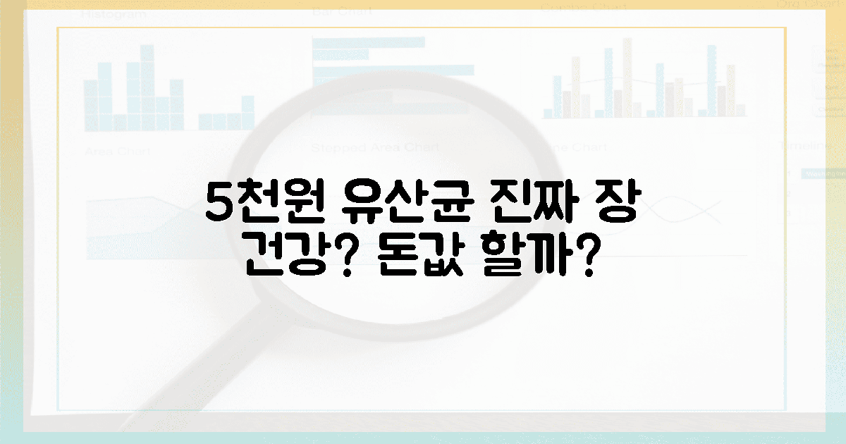 5천 원 유산균, 진짜 장 건강 지킬까?